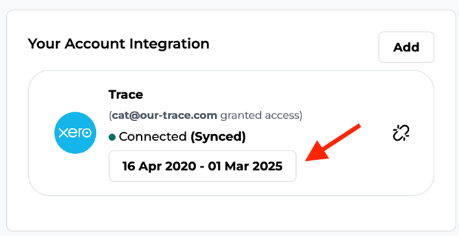 Account Integration Widget