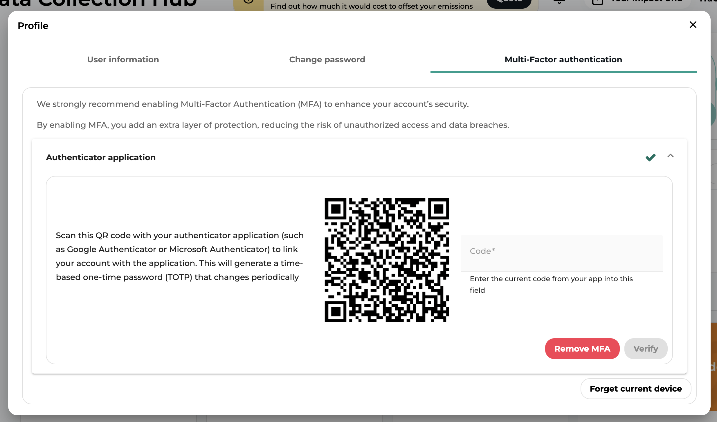 Mfa Input Code How to Set Up and Use Multi-Factor Authentication (MFA) in Trace