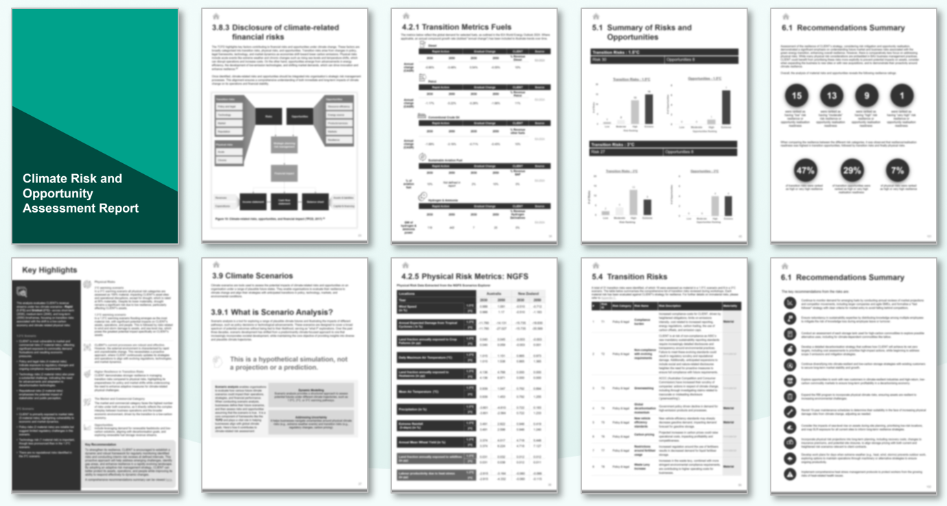 How does Trace perform Climate Risk Analysis?
